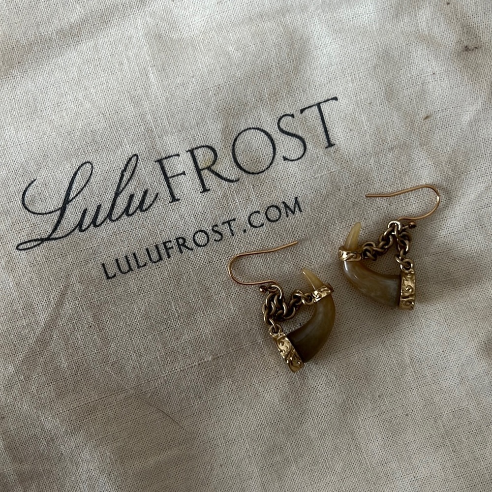Lulu Frost tusk earrings